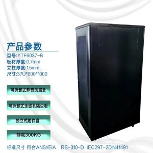 37U Network Cabinet 600×1000 — YTF6037-B
